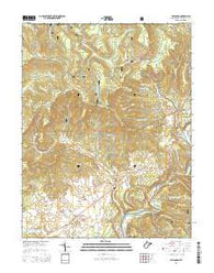 Hillsboro West Virginia Historical topographic map, 1:24000 scale, 7.5 X 7.5 Minute, Year 2014