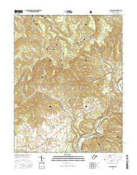 Hillsboro West Virginia Current topographic map, 1:24000 scale, 7.5 X 7.5 Minute, Year 2016