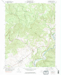 Hillsboro West Virginia Historical topographic map, 1:24000 scale, 7.5 X 7.5 Minute, Year 1977