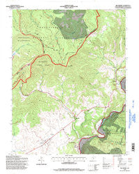Hillsboro West Virginia Historical topographic map, 1:24000 scale, 7.5 X 7.5 Minute, Year 1995