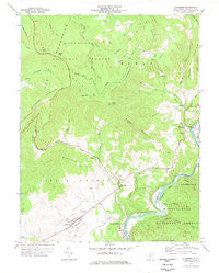 Hillsboro West Virginia Historical topographic map, 1:24000 scale, 7.5 X 7.5 Minute, Year 1977