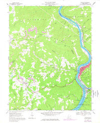 Hinton West Virginia Historical topographic map, 1:24000 scale, 7.5 X 7.5 Minute, Year 1968
