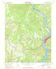 Hinton West Virginia Historical topographic map, 1:24000 scale, 7.5 X 7.5 Minute, Year 1968