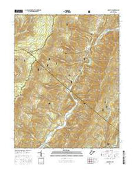 Hopeville West Virginia Current topographic map, 1:24000 scale, 7.5 X 7.5 Minute, Year 2016