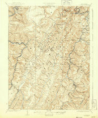 Horton West Virginia Historical topographic map, 1:62500 scale, 15 X 15 Minute, Year 1924