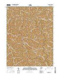 Hundred West Virginia Current topographic map, 1:24000 scale, 7.5 X 7.5 Minute, Year 2016