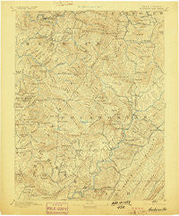 Huntersville West Virginia Historical topographic map, 1:125000 scale, 30 X 30 Minute, Year 1894