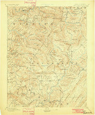 Huntersville West Virginia Historical topographic map, 1:125000 scale, 30 X 30 Minute, Year 1894