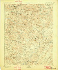 Huntersville West Virginia Historical topographic map, 1:125000 scale, 30 X 30 Minute, Year 1894