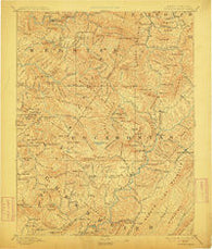 Huntersville West Virginia Historical topographic map, 1:125000 scale, 30 X 30 Minute, Year 1894