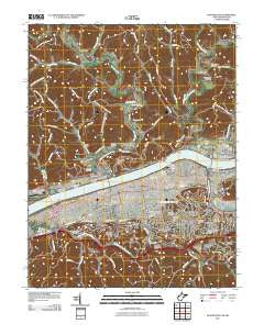 Huntington West Virginia Historical topographic map, 1:24000 scale, 7.5 X 7.5 Minute, Year 2011