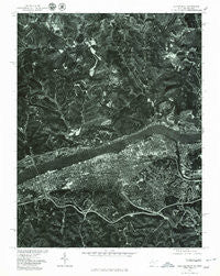 Huntington West Virginia Historical topographic map, 1:24000 scale, 7.5 X 7.5 Minute, Year 1976