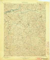 Huntington West Virginia Historical topographic map, 1:125000 scale, 30 X 30 Minute, Year 1898