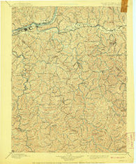Huntington West Virginia Historical topographic map, 1:125000 scale, 30 X 30 Minute, Year 1898
