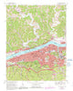 Huntington West Virginia Historical topographic map, 1:24000 scale, 7.5 X 7.5 Minute, Year 1968