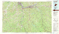 Huntington West Virginia Historical topographic map, 1:100000 scale, 30 X 60 Minute, Year 1982