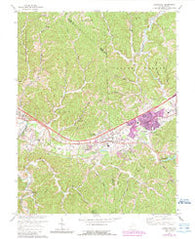Hurricane West Virginia Historical topographic map, 1:24000 scale, 7.5 X 7.5 Minute, Year 1972