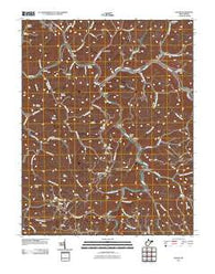Iaeger West Virginia Historical topographic map, 1:24000 scale, 7.5 X 7.5 Minute, Year 2011