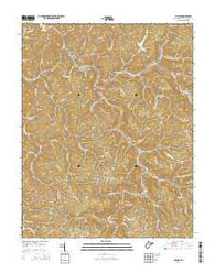 Iaeger West Virginia Historical topographic map, 1:24000 scale, 7.5 X 7.5 Minute, Year 2014