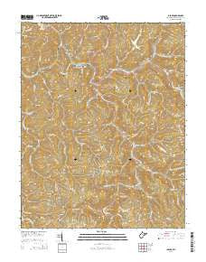Iaeger West Virginia Historical topographic map, 1:24000 scale, 7.5 X 7.5 Minute, Year 2014