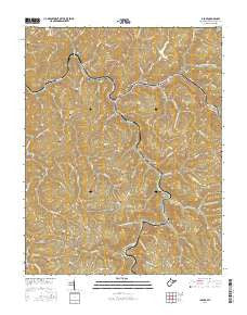 Iaeger West Virginia Current topographic map, 1:24000 scale, 7.5 X 7.5 Minute, Year 2016