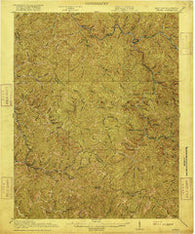 Iaeger West Virginia Historical topographic map, 1:62500 scale, 15 X 15 Minute, Year 1916