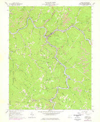 Iaeger West Virginia Historical topographic map, 1:24000 scale, 7.5 X 7.5 Minute, Year 1964