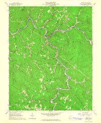 Iaeger West Virginia Historical topographic map, 1:24000 scale, 7.5 X 7.5 Minute, Year 1964