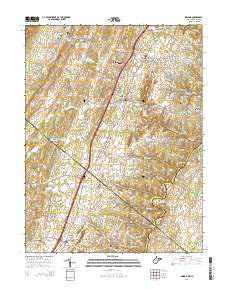 Inwood West Virginia Historical topographic map, 1:24000 scale, 7.5 X 7.5 Minute, Year 2014