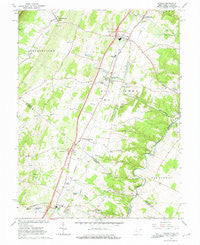 Inwood West Virginia Historical topographic map, 1:24000 scale, 7.5 X 7.5 Minute, Year 1966