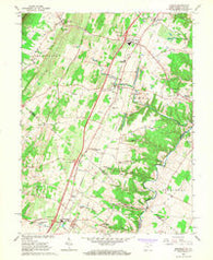 Inwood West Virginia Historical topographic map, 1:24000 scale, 7.5 X 7.5 Minute, Year 1966