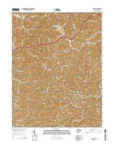 Ivydale West Virginia Historical topographic map, 1:24000 scale, 7.5 X 7.5 Minute, Year 2014