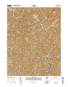 Ivydale West Virginia Current topographic map, 1:24000 scale, 7.5 X 7.5 Minute, Year 2016