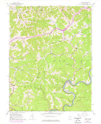 Ivydale West Virginia Historical topographic map, 1:24000 scale, 7.5 X 7.5 Minute, Year 1966