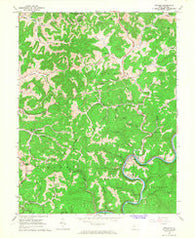 Ivydale West Virginia Historical topographic map, 1:24000 scale, 7.5 X 7.5 Minute, Year 1966