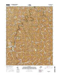 Julian West Virginia Current topographic map, 1:24000 scale, 7.5 X 7.5 Minute, Year 2016