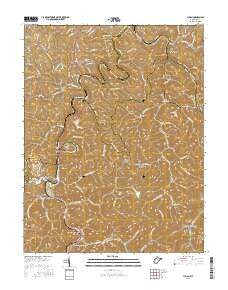 Julian West Virginia Current topographic map, 1:24000 scale, 7.5 X 7.5 Minute, Year 2016