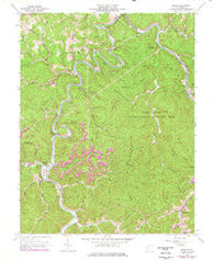 Julian West Virginia Historical topographic map, 1:24000 scale, 7.5 X 7.5 Minute, Year 1962