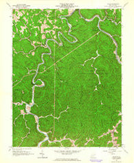 Julian West Virginia Historical topographic map, 1:24000 scale, 7.5 X 7.5 Minute, Year 1962
