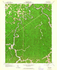 Julian West Virginia Historical topographic map, 1:24000 scale, 7.5 X 7.5 Minute, Year 1962
