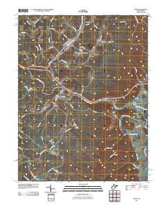 Junior West Virginia Historical topographic map, 1:24000 scale, 7.5 X 7.5 Minute, Year 2010
