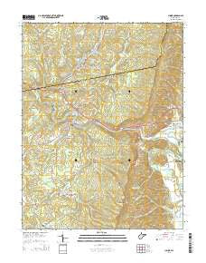 Junior West Virginia Historical topographic map, 1:24000 scale, 7.5 X 7.5 Minute, Year 2014