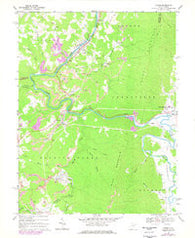 Junior West Virginia Historical topographic map, 1:24000 scale, 7.5 X 7.5 Minute, Year 1969