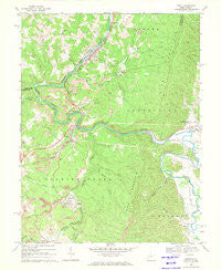 Junior West Virginia Historical topographic map, 1:24000 scale, 7.5 X 7.5 Minute, Year 1969