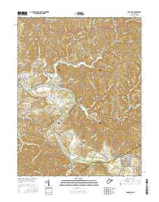 Kanawha West Virginia Current topographic map, 1:24000 scale, 7.5 X 7.5 Minute, Year 2016