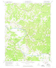Kanawha West Virginia Historical topographic map, 1:24000 scale, 7.5 X 7.5 Minute, Year 1957