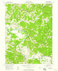 Kanawha West Virginia Historical topographic map, 1:24000 scale, 7.5 X 7.5 Minute, Year 1957
