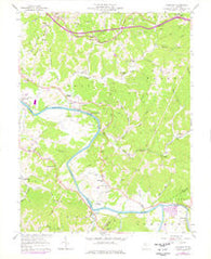 Kanawha West Virginia Historical topographic map, 1:24000 scale, 7.5 X 7.5 Minute, Year 1957