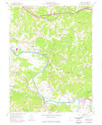 Kanawha West Virginia Historical topographic map, 1:24000 scale, 7.5 X 7.5 Minute, Year 1957