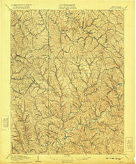 Kenna West Virginia Historical topographic map, 1:62500 scale, 15 X 15 Minute, Year 1907
